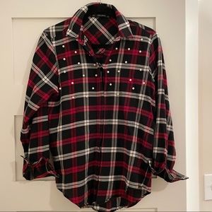 Zara Pearl Button Blouse - small